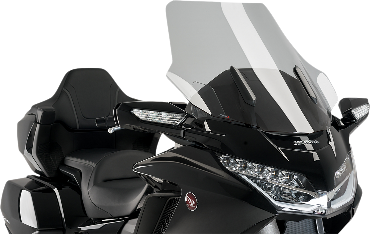 Puig Hi-Tech Parts 3160H Touring Windscreen - 28-3/4" - Smoke - GL1800 | Street