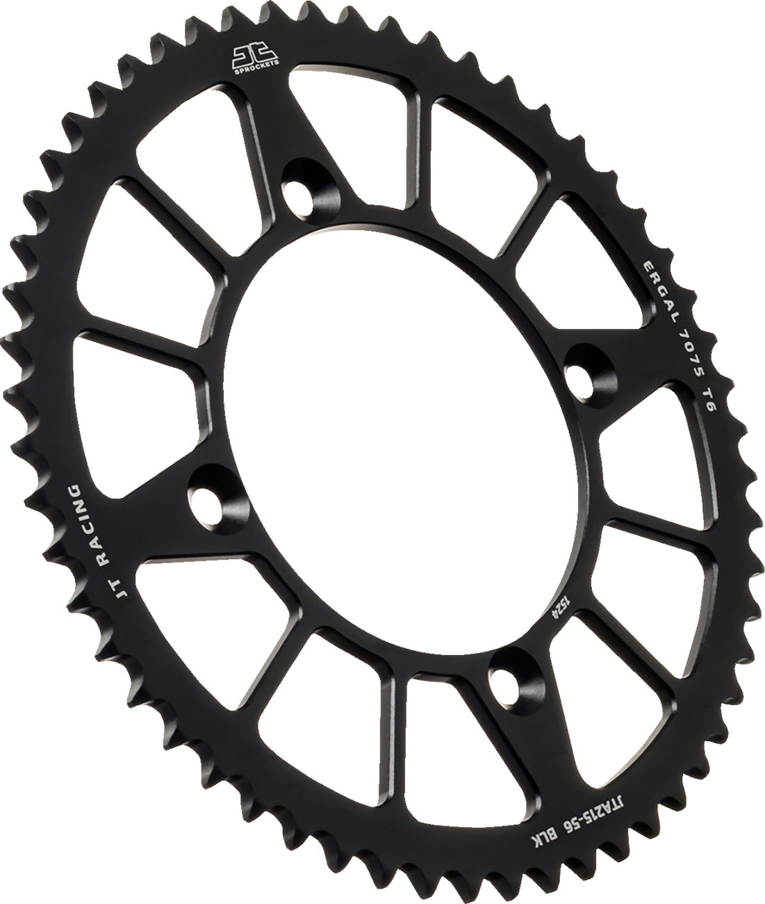 JT SPROCKETS JTA215.56BLK Rear Sprocket - Aluminum - 56 Tooth - Black - CR85/CRF150 RB | Off-Road