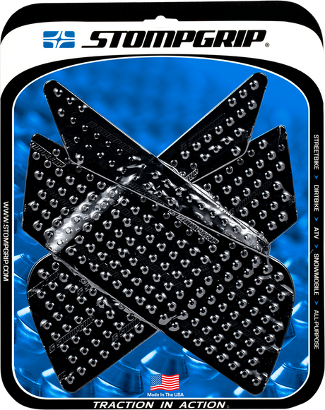 STOMPGRIP 55-10-0065B Tank Grips - Volcano - Black - Ducati '07-'13 | Street