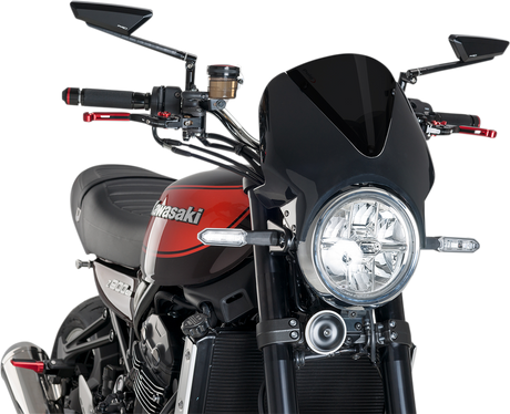 Puig Hi-Tech Parts 003NF Windscreen - Black/Dark Smoke | Street