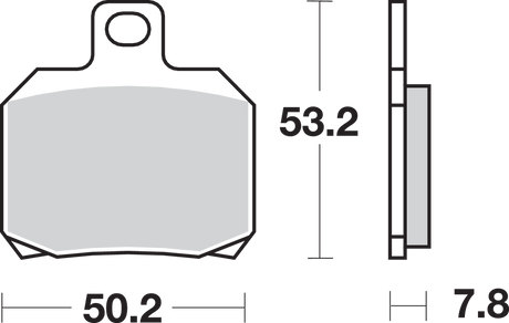 SBS Sintered Rear Brake Pads - 730LS (Ducati / Aprilia / Benelli / Moto Guzzi / MV Agusta / KTM 1997–2026)