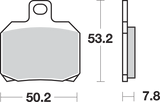 SBS HF Series Organic Base Rear Brake Pads - 730HF (Ducati / Aprilia / Benelli / MV Agusta / Moto Guzzi / KTM 1997–2025)