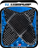 STOMPGRIP 55-10-0052B Tank Grips - Volcano - Black - Suzuki - GS '06-'07 | Street