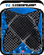 STOMPGRIP 55-10-0052B Tank Grips - Volcano - Black - Suzuki - GS '06-'07 | Street