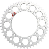 RENTHAL 112U-520-48GESI Rear Sprocket - Aluminum - 48 Tooth - Silver - Kawasaki/Suzuki | Adventure/Off-Road