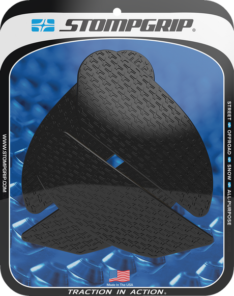 STOMPGRIP 55-14-0150B Tank Grips - Icon - Black - Kawasaki - Ninja '18-'25 | Street