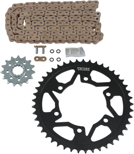 VORTEX CKG6354 Chain and Sprocket Kit - HFRS - Gold - Yamaha YZF-R1 | Street