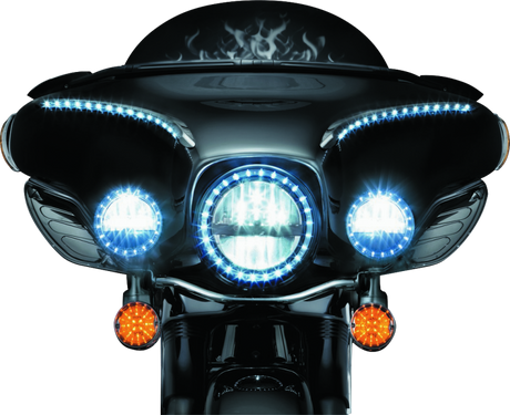 Kuryakyn ECE Compliant LED 3-1/4 Flat Style Turn Signal Insert Amber Lens - Cycle City Outdoors