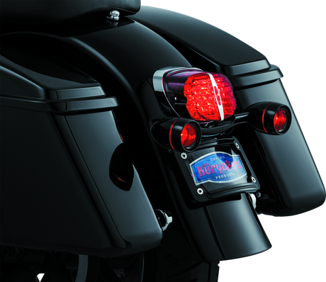 Kuryakyn Bullet Light Rear Turn Signal Bar Gloss Black - Cycle City Outdoors
