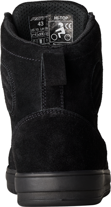 Hitop Moto Sneaker Ce Boot Black Suede  Sz 8