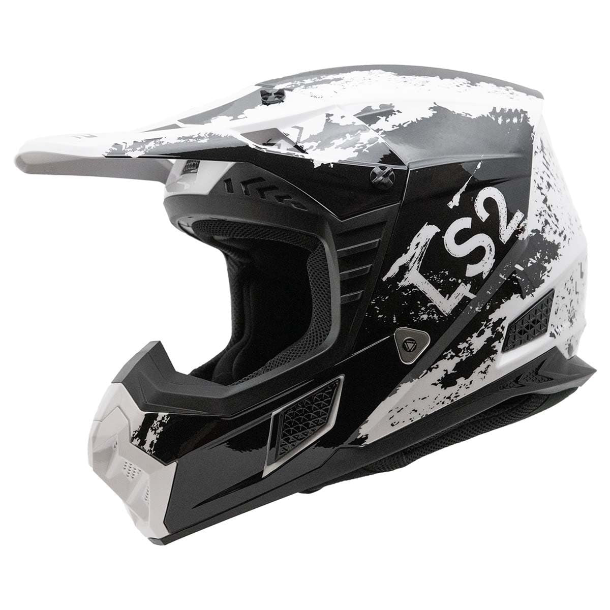 LS2 Coz Off-Road & MX Helmet | Matte Black & Gloss White | XS–3XL | 706-1011