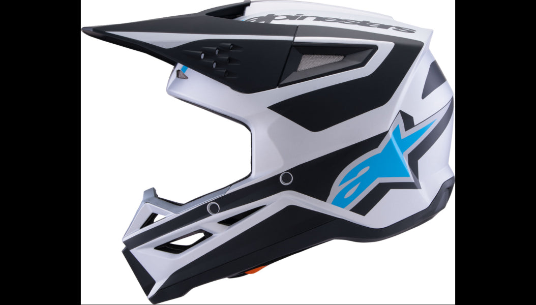Alpinestars SM3 Heat Helmet Silver/Blue/Black Lg