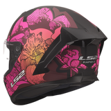 LS2 Rapid III Motorcycle Helmet Poppies