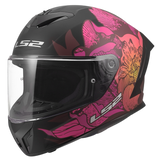 LS2 Rapid III Motorcycle Helmet Poppies