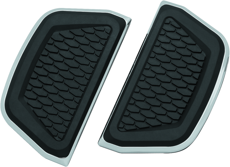 Kuryakyn Hex Passenger Board Inserts Chrome - Cycle City Outdoors
