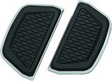 Kuryakyn Hex Passenger Board Inserts Chrome - Cycle City Outdoors