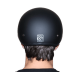 DOT Approved Daytona Skull Cap Half Shell Motorcycle Helmet - Beanie Style for Motorcycles, Cruisers, Scooters, and Mopeds - Black Cherry