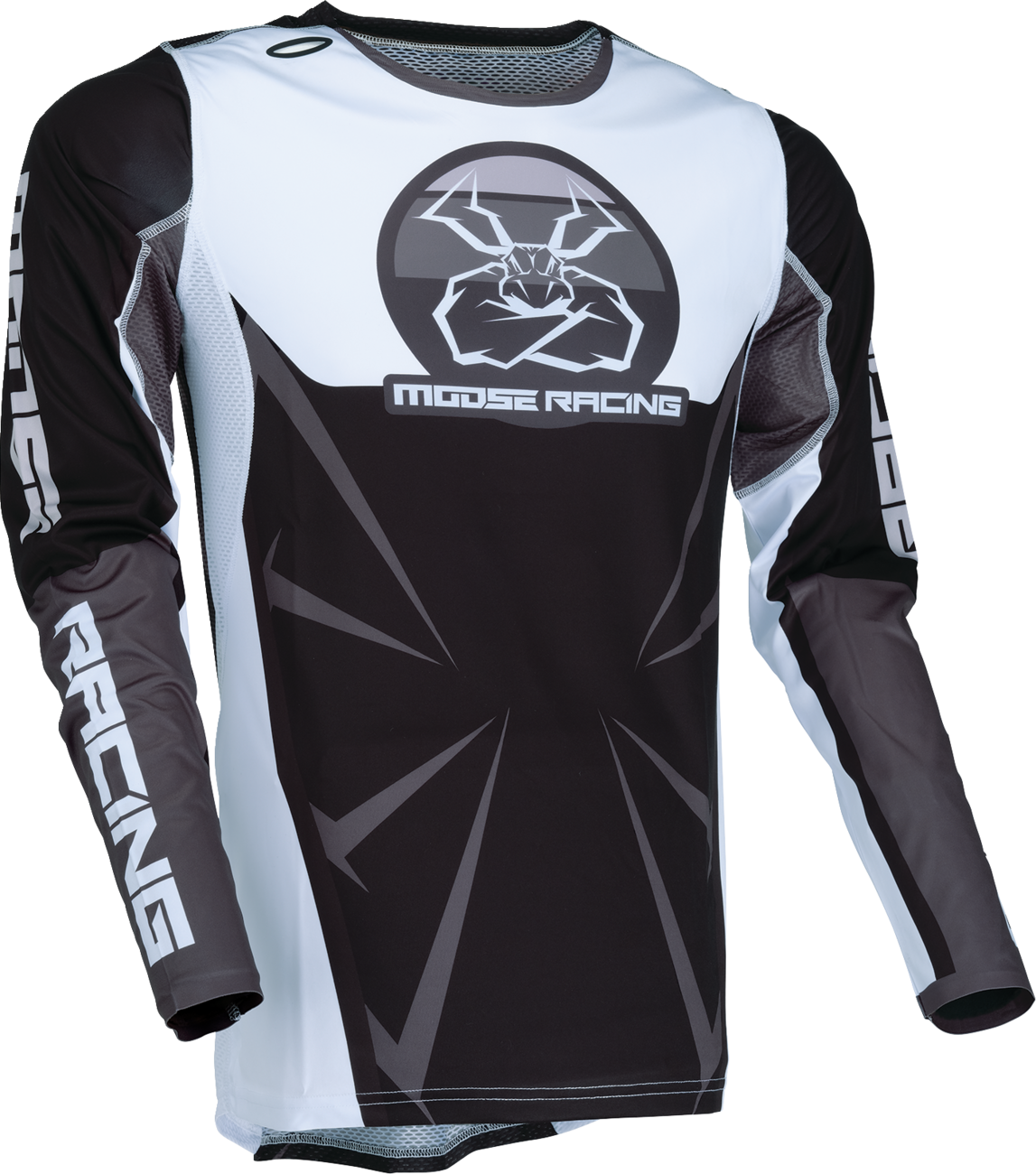 MOOSE RACING Agroid Jersey - Black/White - XL 2910-7908 - Cycle City Outdoors