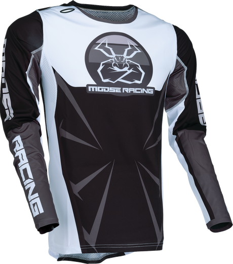 MOOSE RACING Agroid Jersey - Black/White - 2XL 2910-7909 - Cycle City Outdoors