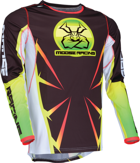 MOOSE RACING Agroid Jersey - Black/Yellow/White - 2XL 2910-7921 - Cycle City Outdoors