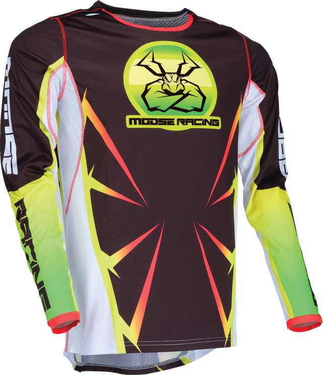 MOOSE RACING Agroid Jersey - Black/Yellow/White - 2XL 2910-7921 - Cycle City Outdoors