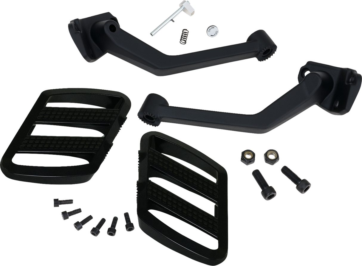 SHOW CHROME Combat Boards - Passenger - Stealth Black - Ryker '19-'24 41-428BK