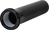 THRASHIN SUPPLY CO. Throttle Tube - Knurled - 1" - TBW - Black TSC-2704-1