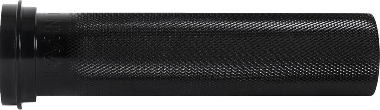 THRASHIN SUPPLY CO. Throttle Tube - Knurled - 1" - TBW - Black TSC-2704-1