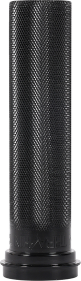 THRASHIN SUPPLY CO. Throttle Tube - Knurled - 1" - TBW - Black TSC-2704-1