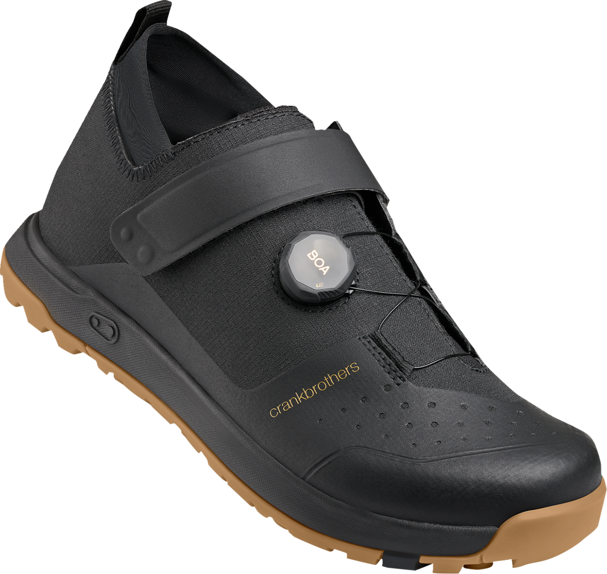 CRANKBROTHERS Mallet BOA? Trail Shoes - Black/Gold - US 10.5 MTB41080A105 - Cycle City Outdoors