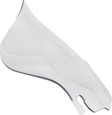 KLOCK WERKS Flare* Windshield - 6-1/2" - Clear - FLH KWW-01-0701
