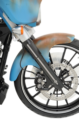 PERFORMANCE MACHINE (PM) Fork Leg Kit - Black - Lower - Dual Disc - Contrast Cut - '14-'20 FL 0208-2096-BM