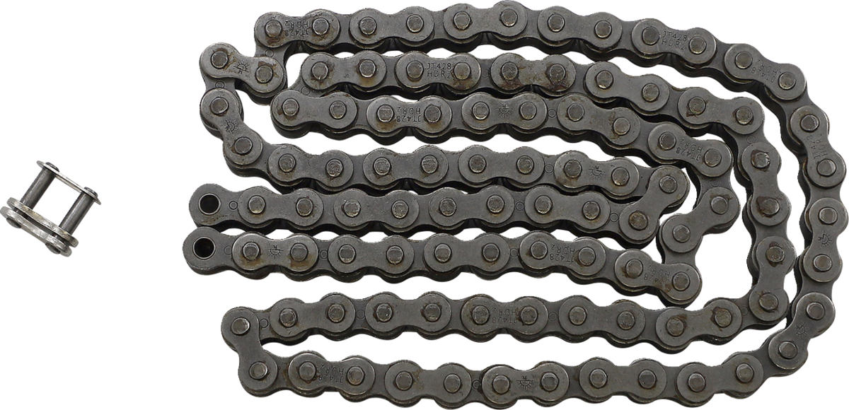 JT CHAINS JTC428HDR100SL 428 HDR - Heavy Duty Drive Chain - Steel - 100 Links | Adventure/ATV/UTV