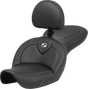 SADDLEMEN Roadsofa* Seat - with Backrest - Carbon Fiber - FXDWG '96-'23 896-05-185BR
