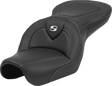 SADDLEMEN Roadsofa* Seat - Carbon Fiber - Black Stitch - without Backrest - FL '04-'05 804-04-185