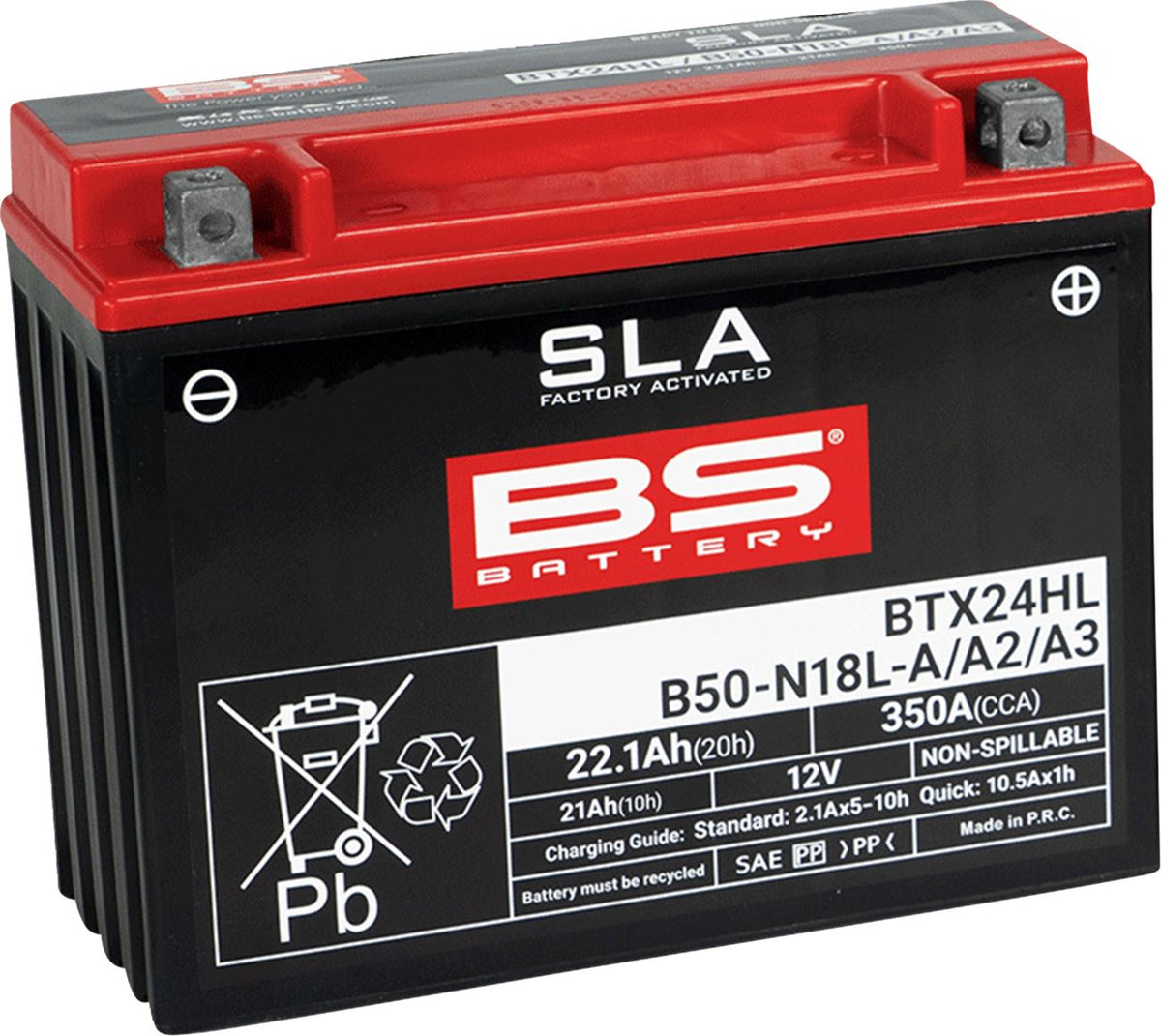 BS Battery BTX24HL AGM Powersports Battery | 12V 22.1Ah 350 CCA | Factory Activated | 300770