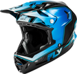Werx R Flow Carbon Helmet Black Carbon/Blue/White Lg