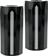 PERFORMANCE MACHINE (PM) Fork Slider Covers - Tech - Contrast Cut 0208-2102-BM