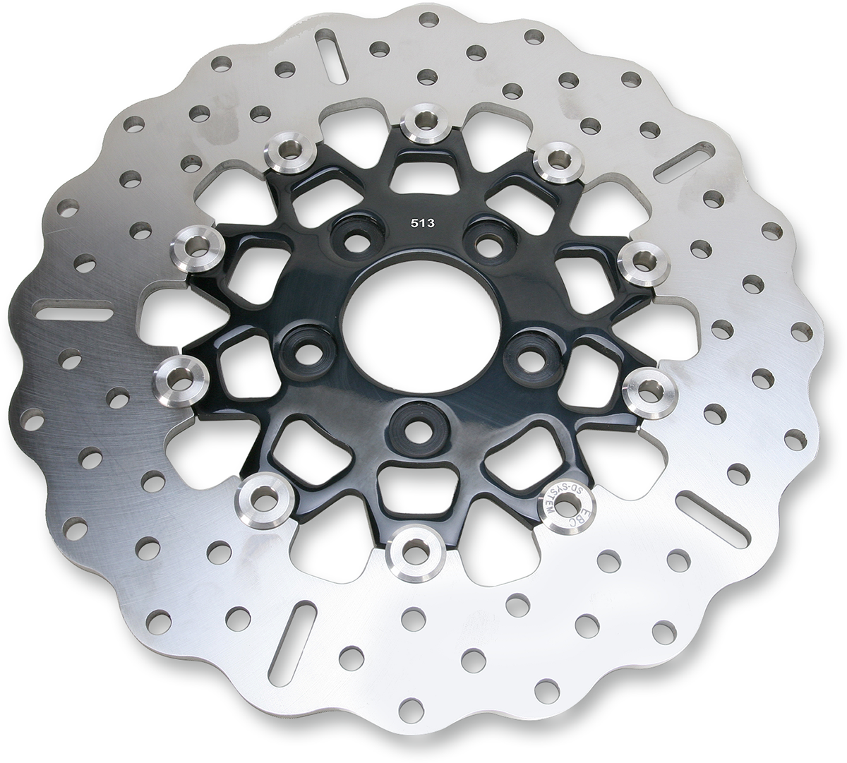 EBC Custom Stainless Steel Rear Brake Rotor - RSD018CBLK (Harley-Davidson 2000–2023)