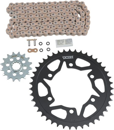 VORTEX CKG6402 Chain and Sprocket Kit - WSS - Gold - Suzuki GSX-R600 | Street