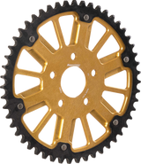 SUPERSPROX RST-7080:48-GLD Stealth Rear Sprocket - 48 Tooth - Black/Gold - Big Twin/Sportster | Street