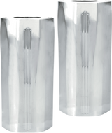 PERFORMANCE MACHINE (PM) Fork Slider Covers - Chrome - Tech 0208-2102-CH
