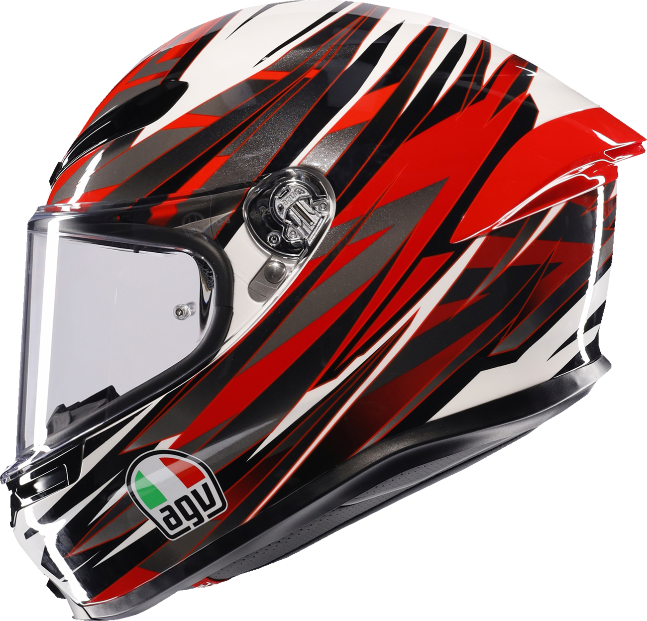 AGV K6 S Helmet - Reeval - White/Red/Gray