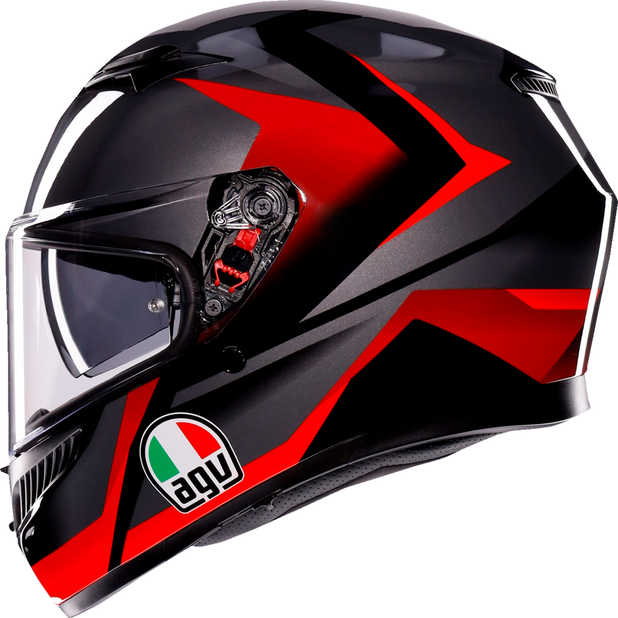 AGV K3 Helmet - Striga - Black/Gray/Red - Medium 2118381004-018-M