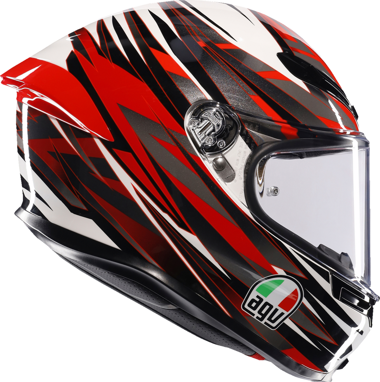 AGV K6 S Helmet - Reeval - White/Red/Gray - 2XL 2118395002-023-XXL