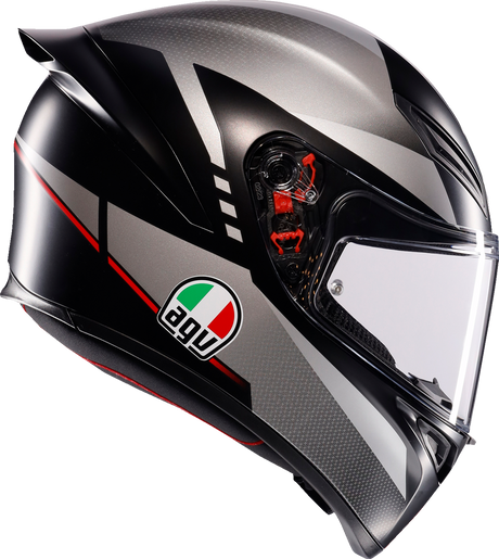 AGV K1 S Helmet - Lap - Matte Black/Gray/Red - 2XL 2118394003-034-XXL