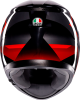 AGV K3 Helmet - Striga - Black/Gray/Red - Large 2118381004-018-L