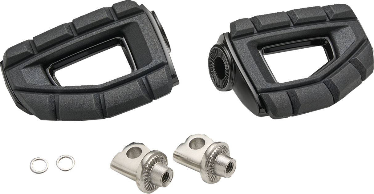CIRO Chicane™ Footrests - Black 61620