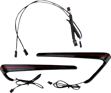 CUSTOM DYNAMICS Saddlebag Lights - LED - Red Lens CD-LRST-BAG-RB