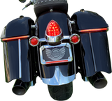 CUSTOM DYNAMICS Saddlebag Lights - Low Profile - Red Lens - Indian CD-IND-SPR-V2-R